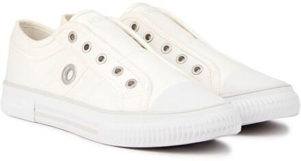 s.Oliver S Oliver Canvas Slip-On Sneakers - maat EU 42 / UK 8 Wit