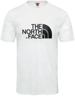 S/s Easy Tee - Eu Outdoorshirt Heren - TNF White