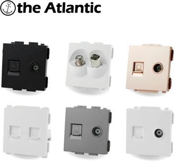 S Series- Antenna Satellite TV Internet Telephone Jack RJ45 RJ11 CAT5e CAT3 Outlet Socket Function Module DIY Part