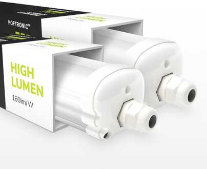 S-Series - Set van 2 LED TL armaturen 150cm - IP65 Waterdicht - 32 Watt 5120 Lumen (160lm/W) - 4000K Neutraal wit - Koppelbaar - IK07 - S-Series Tri-Proof plafondverlichting