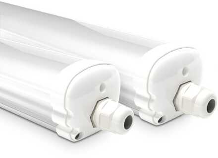 S-Series - Set van 2 LED TL armaturen 150cm - IP65 Waterdicht - 32 Watt 5120 Lumen (160lm/W) - 6500K Daglicht wit - Koppelbaar - IK07 - S-Series Tri-Proof plafondverlichting