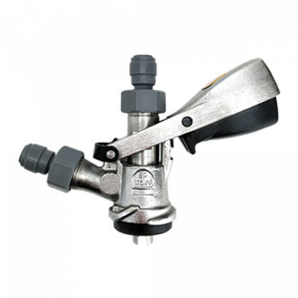 S-Type Keg Coupler - rvs - inclusief 2 Duotight-koppelingen