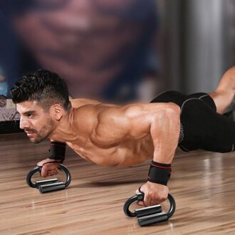 S-Type Push Up Ondersteuning Russische Ondersteuning Bijgestaan Fitness Wiel Buik Spier Quick Succes Apparatuur Mannen Borst Spier thuis Donker Kaki