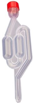 S Type Twin Bubble Luchtsluis One-Way Uitlaat Water Seal Valve Met Silicon Grommet Bier Wijn Gisting Air Lock brouwen · has a lid