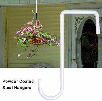 S Vormige Haak Patio Hek Haak Gepoedercoat Staal Hanger Voor Indoor Outdoor Opknoping Lichten Planten Plantenbakken Vogel Feeder