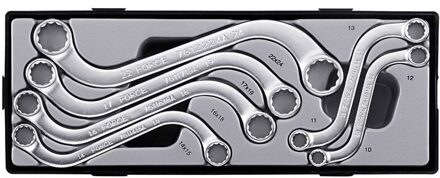 S-vormige ringsleutelset 6 delig T50634