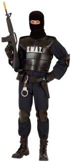 S.w.a.t officier kostuum volwassen Zwart