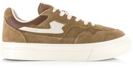 S.w.c pearl s-strike geo-merged brown lage sneakers unisex Bruin - 42