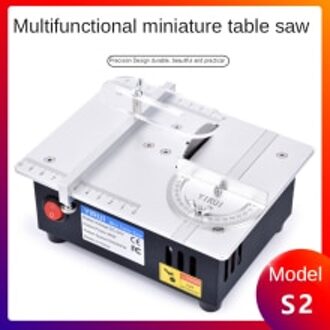 S2 Desktop Miniatuur Tafel Zag Aluminium Mini Kleine Tafel Saw Diy Kleine Snijmachine