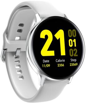 S20 IP68 Waterdicht Smart Horloge Sport Mannen Kids Fitness Tracker Bloeddruk Ppg + Ecg Technologie Hartslag Voor Ios android wit
