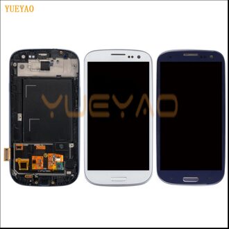 S3 I9300 Lcd Voor Samsung Galaxy S3 I9300i Scherm Met Frame Vervanging Voor Samsung Galaxy S3 Lcd I9301 I9308i i9301i wit