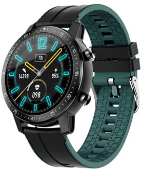 S30 Smart Armband Sport Fitness Tracker Horloge Hartslag Slaap Monitoring Waterdichte Klok Mannen Camera Remote Horloge zwart groen