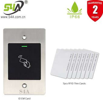 S4A 125Khz Rfid Metalen Waterdichte Access Controller Ingebed Keyless Toegangscontrole Voor Thuis Toegangscontrole Systeem E2 B