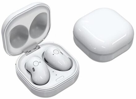 S6 Plus Tws Echte Draadloze Bluetooth Headset 5.1LED 9D Stereo Met Microfoon Handsfree Muziek Oordopjes Oortelefoon Voor Xiaomi Iphone wit zonder LED