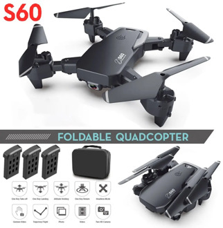 S60 Rc Drone 4k HD Wide Angle Camera 1080P WiFi fpv Drone Dual Camera Quadcopter Real-time transmission Helicopter Toys