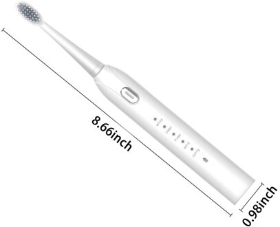 S802 Sonic Electric Toothbrush Adult Timer Brush 5 Mode Usb Charger Rechargeable Tooth Brushes Replacement Heads Set wit