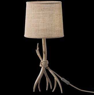 Sabina tafellamp met textielen kap lichtbruin