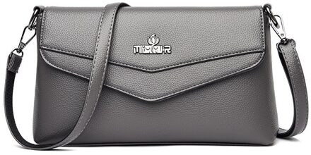 Sac Een Grote Capaciteit Crossbody Tassen Schoudertas Luxe Handtassen Vrouwen Tassen Voor Vrouwen Pu Lederen Handtas grijs