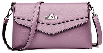 Sac Een Grote Capaciteit Crossbody Tassen Schoudertas Luxe Handtassen Vrouwen Tassen Voor Vrouwen Pu Lederen Handtas paars