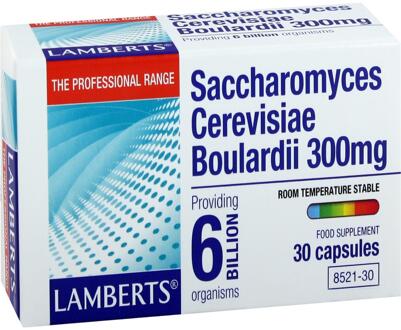 Saccharomyces Cerevisiae Boulardii 300 mg - 30 capsules - Pre- / Probiotica - Voedingssupplement
