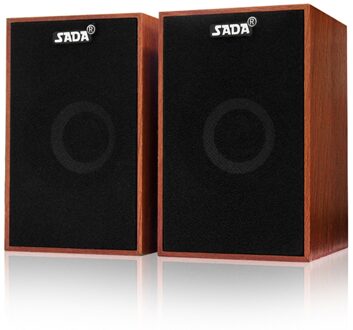 SADA Computer Speakers USB Bedrade Combinatie Soundbox Super Bass Mini Houten PC Speaker voor Laptop Smart Telefoon MP3 3.5mm AUX IN