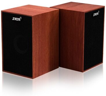 Sada V-160 Usb Bedrade Houten Combinatie Computer Speakers Bass Stereo Muziekspeler Subwoofer Voor Laptop Tablet Pc Smart Phone