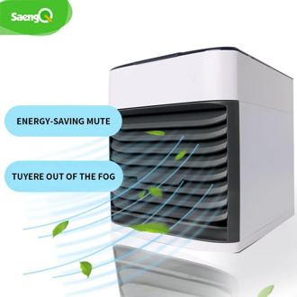 saengQ Mini Air Conditioner Air Cooler Fans USB Portable Air Cooler Conditiioner Table mini Fan For Office Home 7 Color light