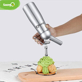 SaengQ New 500ml Aluminum Cream Whipper Foamer Cream Gun Soda Machine Cream Dispenser Whipper Cake Decorating Tools