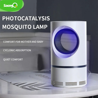saengQ USB UV Mosquito Killer Lamp LED ElectricPower Insect Zapper Mute Kill Pest Lamps For Outdoor Bedroom Sleep Light