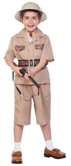 Safari kostuum - kinderen - polyester - jungle verkleedkleding - Carnavalskleding Multi