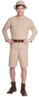 Safari Kostuum Man Kenyi Geel - Beige - Creme