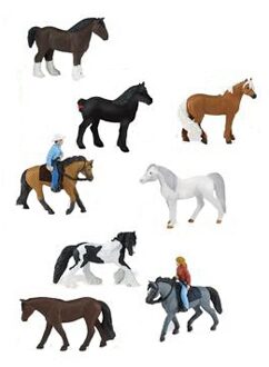 Safari LTD 10 stuks paarden met ruiters