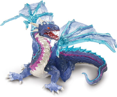 Safari LTD Plastic draak blauw 15 cm speelgoed