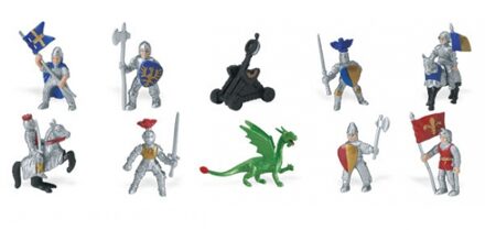Safari LTD Plastic poppetjes van ridders en draken