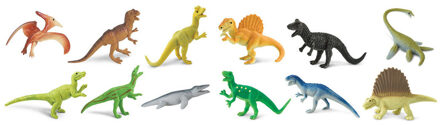 Safari LTD Plastic speelgoed figuren dinosaurussen / set van 12 stuks Multi