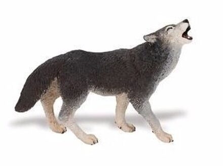 Safari LTD Safari Speeldier Wolf Junior 9,5 X 7 Cm Zwart/grijs