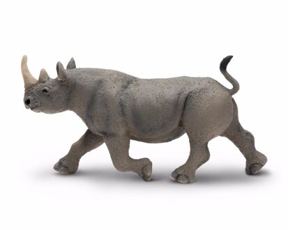 Safari LTD Safari Wilde Dieren Zwarte Neushoorn Junior 14,5 Cm Grijs