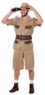 Safari pak heren Bruin - Kastanje