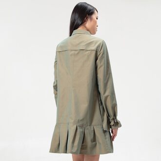 Safari-shirtjurk met lange mouwen - maat Kaki