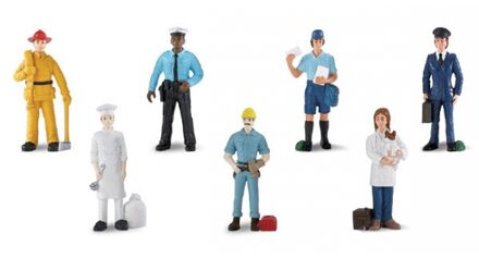Safari Speelset People At Work Designer Toob Junior 7 Stuks