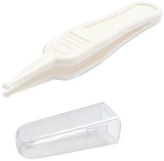 Safe Baby Verpleging Reiniging Tweezer Oor Neus Navel Cleaner Remover Plastic Forcep Body Care Baby Neus Tweezer Facial Body Care