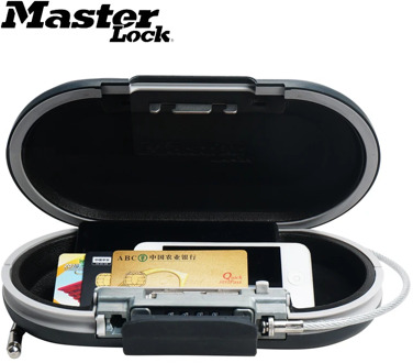 Safe Box Mini Combination Portable Personal Safe Password Lock Jewelry Cash Card Phone Small Storage Boxes With Wire Rope Fixed