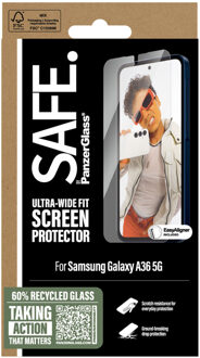 SAFE. by ® Screen Protector Samsung Galaxy A36 5G | Ultra-Wide Fit w. EasyAligner Doorzichtige schermbeschermer 1 stuk(s)