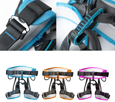 Safe Climbing Harness Waist Belt Outdoor Climbing Sitting Bust Belt Safety Seat Rappelling Harness for Rock Tree Mountaineering