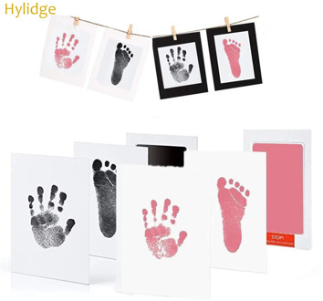 Safe Non-toxic Baby Footprints Handprint No Touch Skin Inkless Ink Pads Kits for 0-6 months Newborn Pet Dog Paw Prints Souvenir
