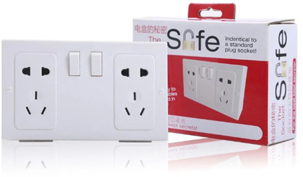 Safe Storage Box Hidden Safe Fake Wall Plug Shape Creative Plastic Cash Money Coin Storage Jewelry Fake Secret Security Box