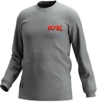 safety jogger ACDC Crewneck Sweater | Lichtgrijs/Rood | Maat L - WI0816L00