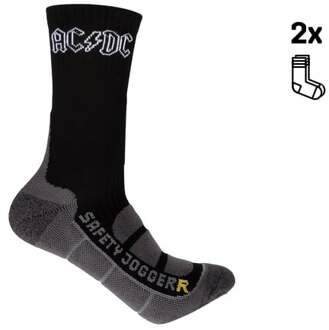 safety jogger ACDC Sokken | Zwart/Wit | 1 paar | Maat 41-43 - SW5300410