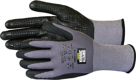 safety jogger AllFlexDot Handschoenen 12-Pack 4131A | Zwart | Maat 7 - 5401124557039