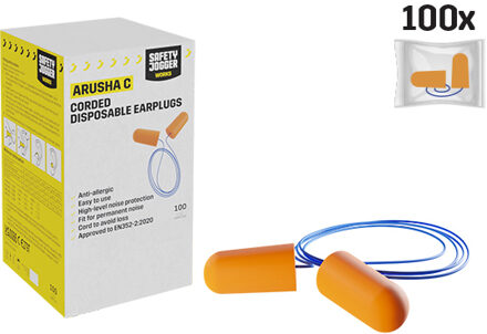 safety jogger Arusha SW93 - Oordoppen - met Koord - 100 stuks